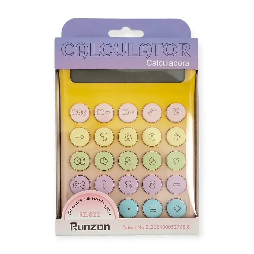 Runzon Small Pocket-Sized Colourful Calculator