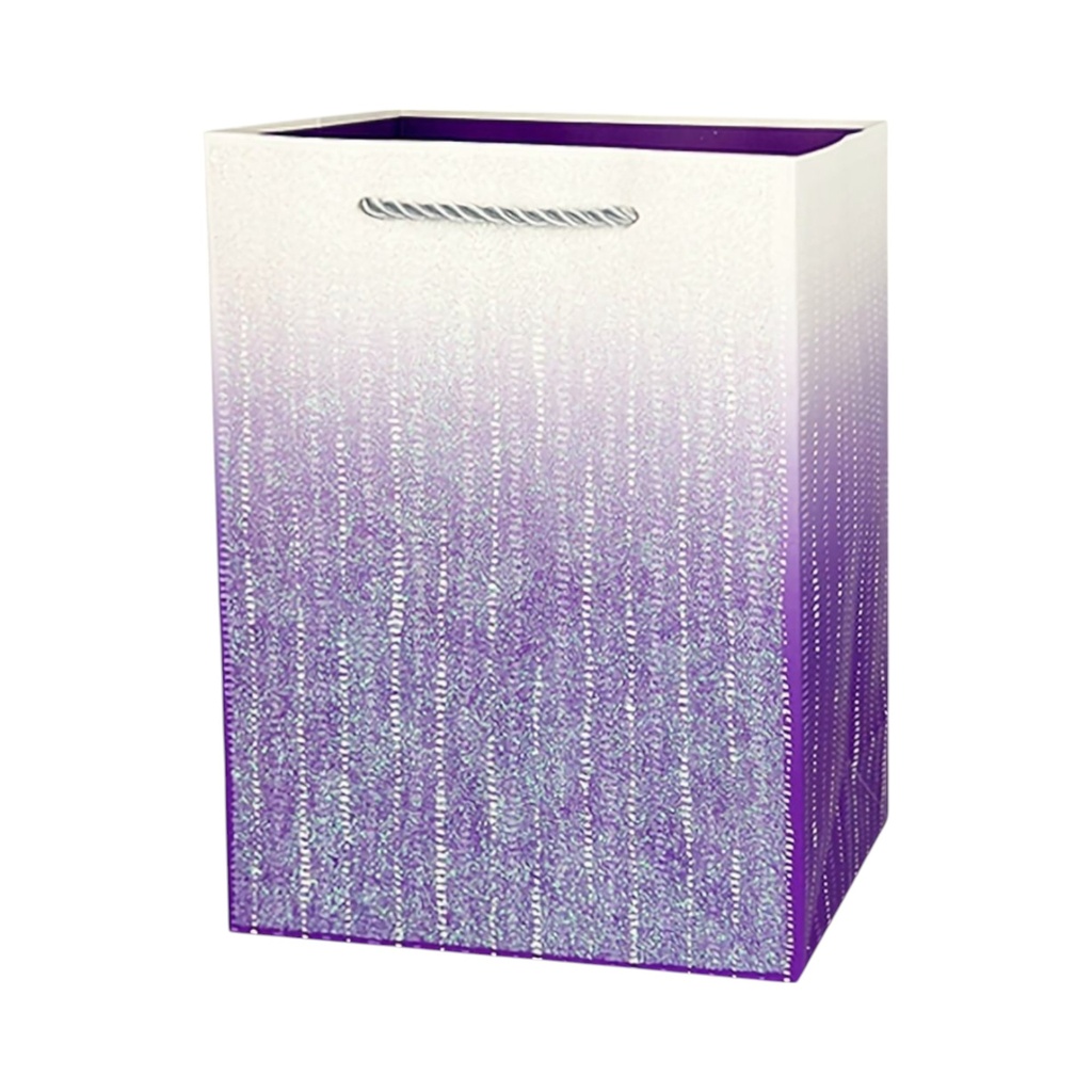 Ombre Glitter Large Gift Bag  Purple