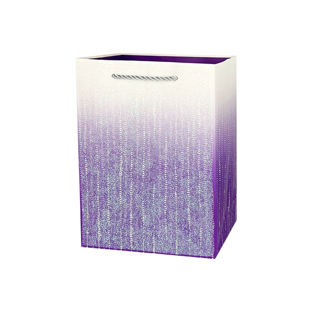 Ombre Glitter Medium Gift Bag Purple 