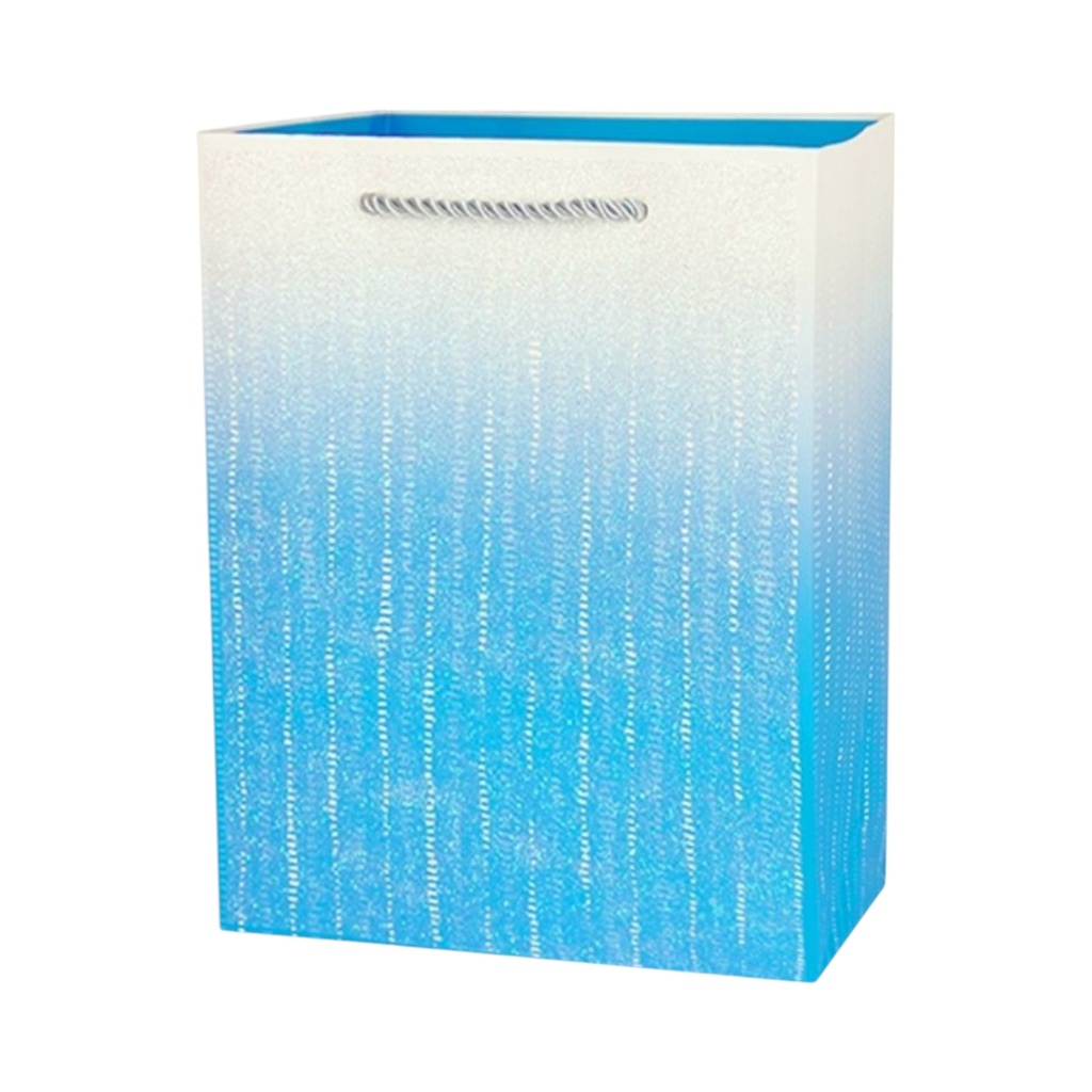  Ombre Glitter Large Gift Bag Blue