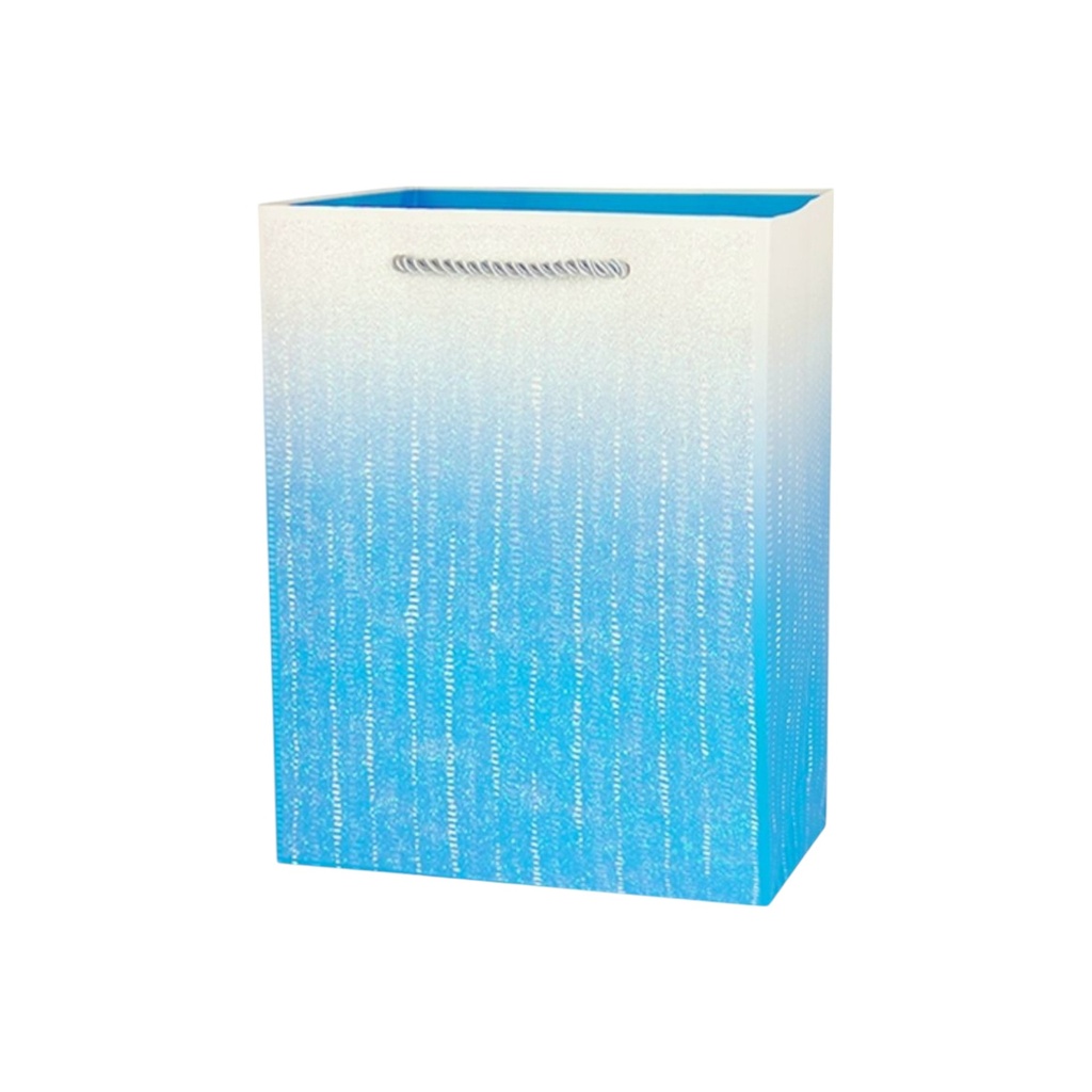  Ombre Glitter Medium Gift Bag Blue
