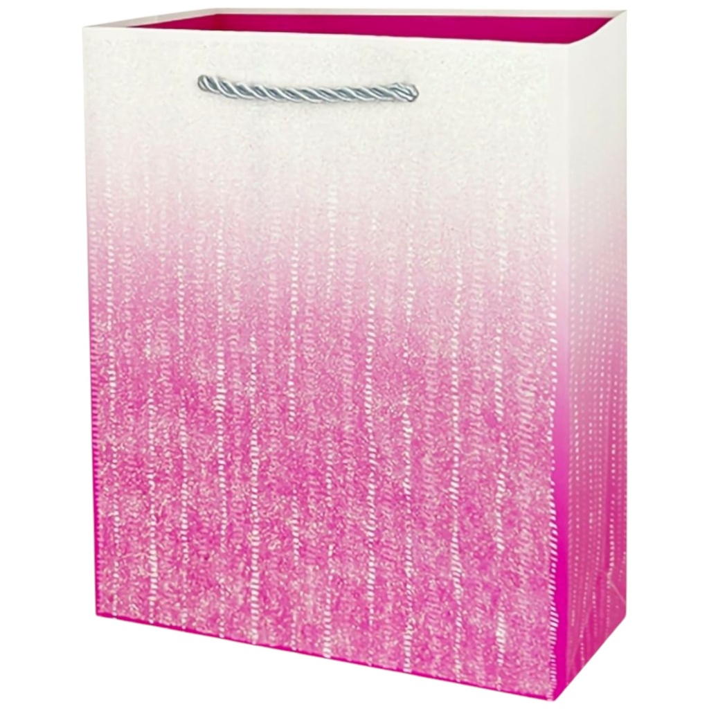 Ombre Glitter Jumbo Gift Bag Pink
