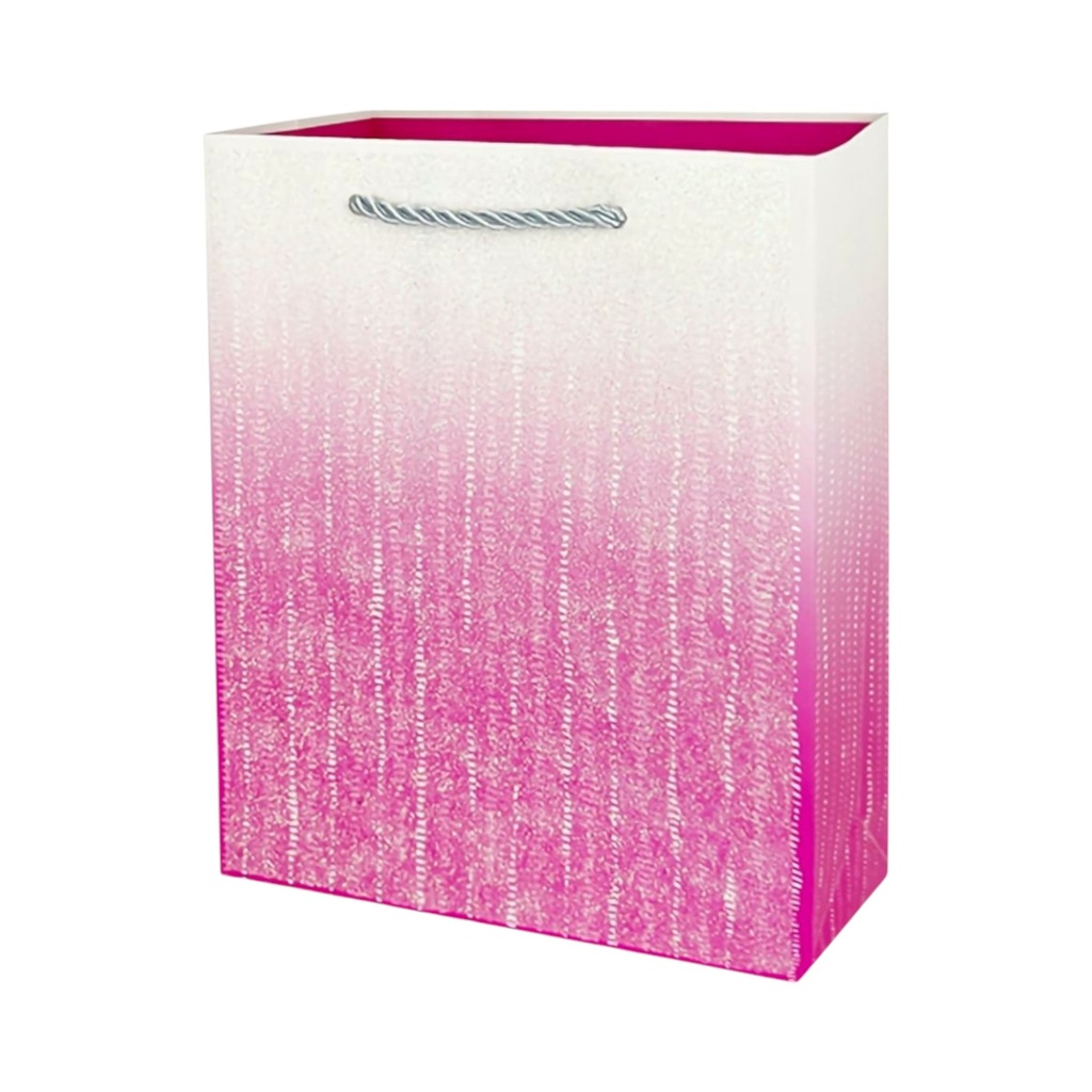 Ombre Glitter Large Gift Bag Pink