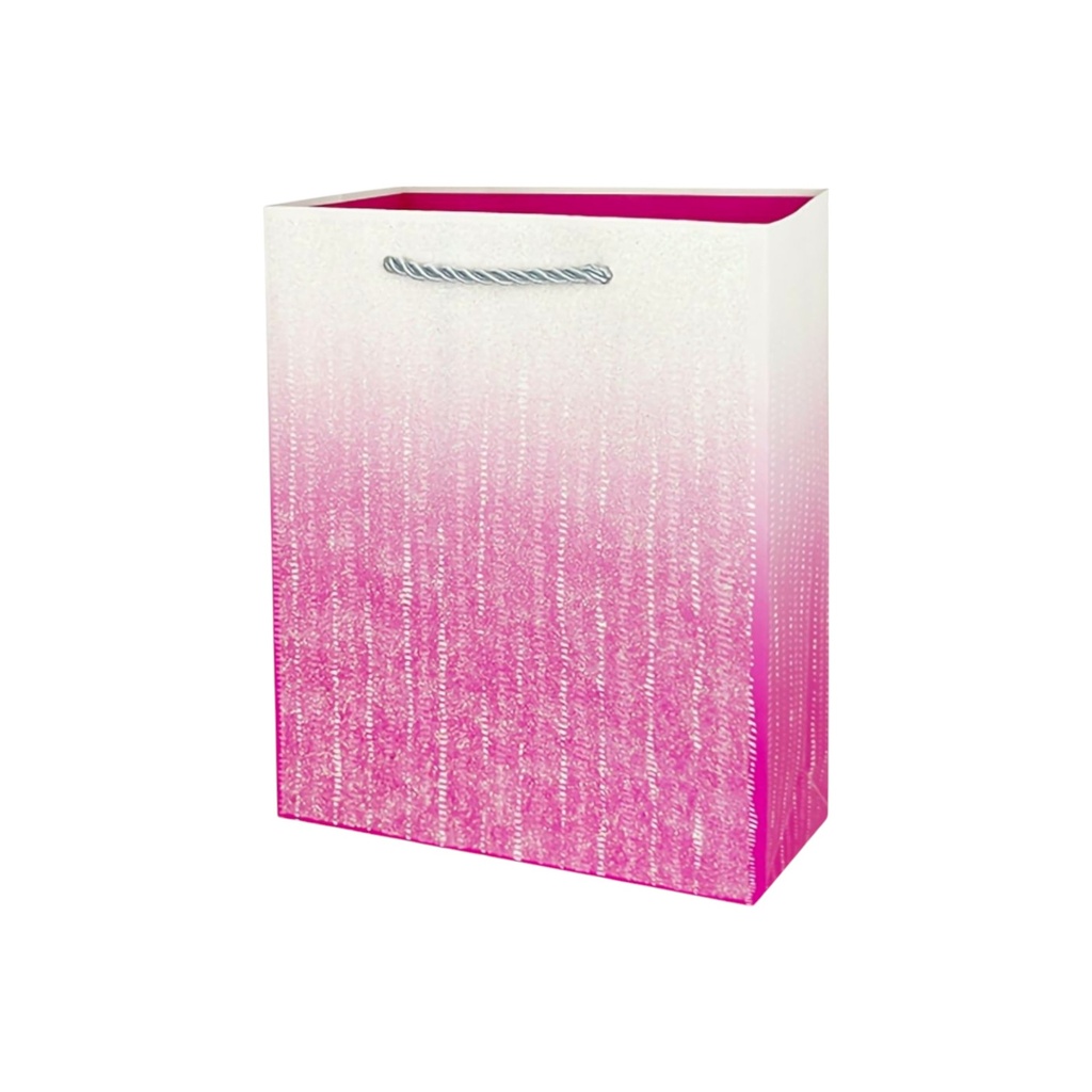 Ombre Glitter Medium Gift Bag Pink