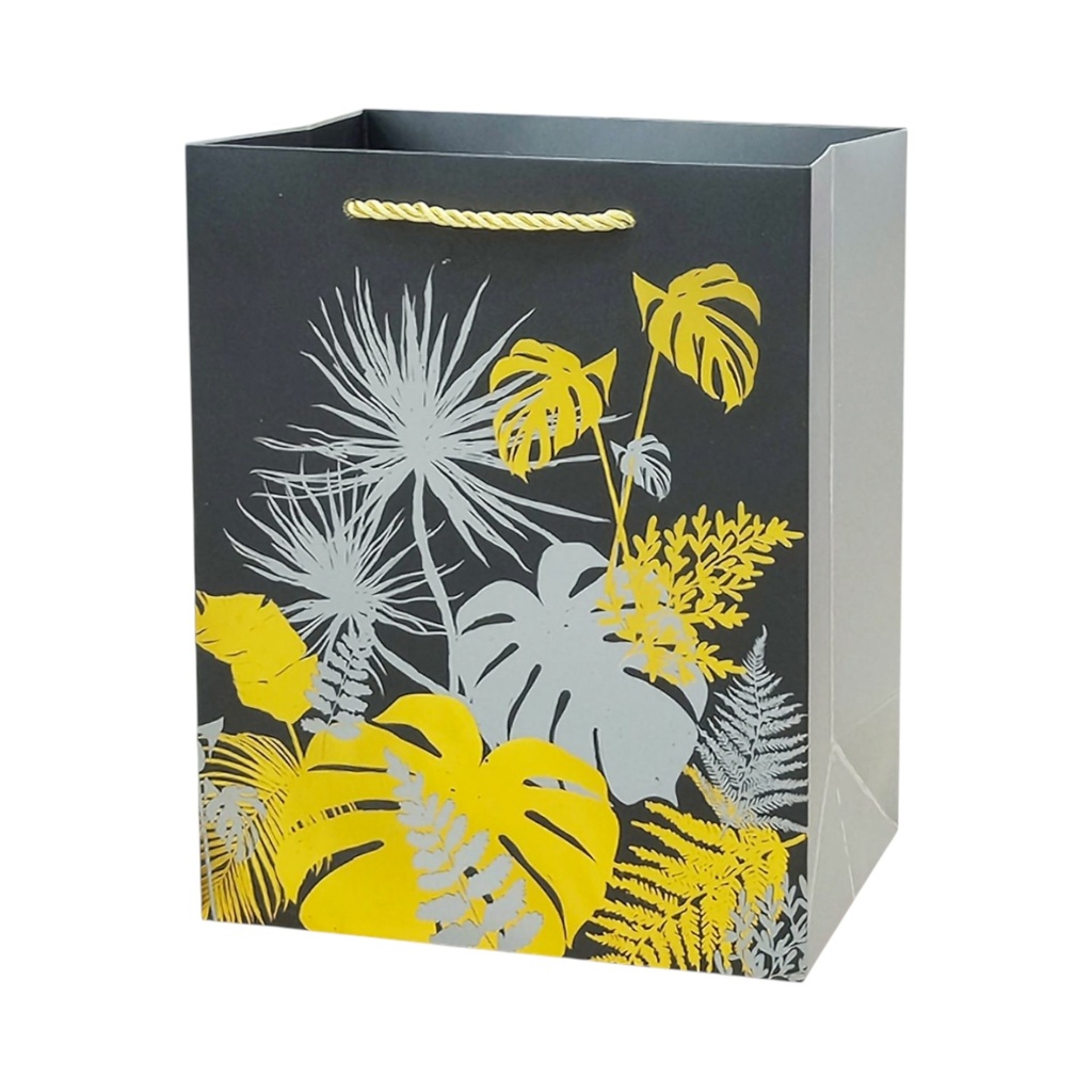  Monstera Large Gift Bag Gold