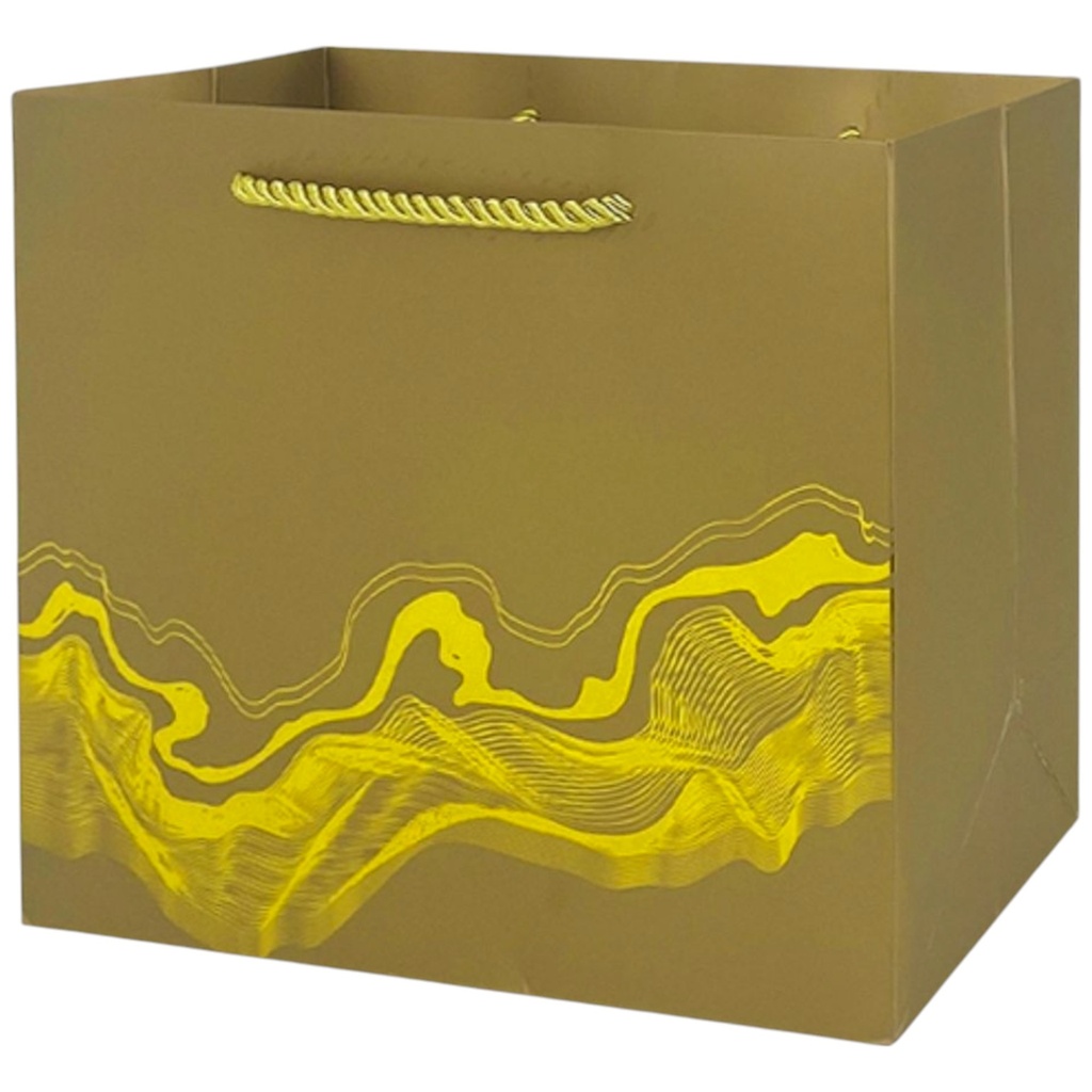  Water Painterly Jumbo Gift Bag Gold