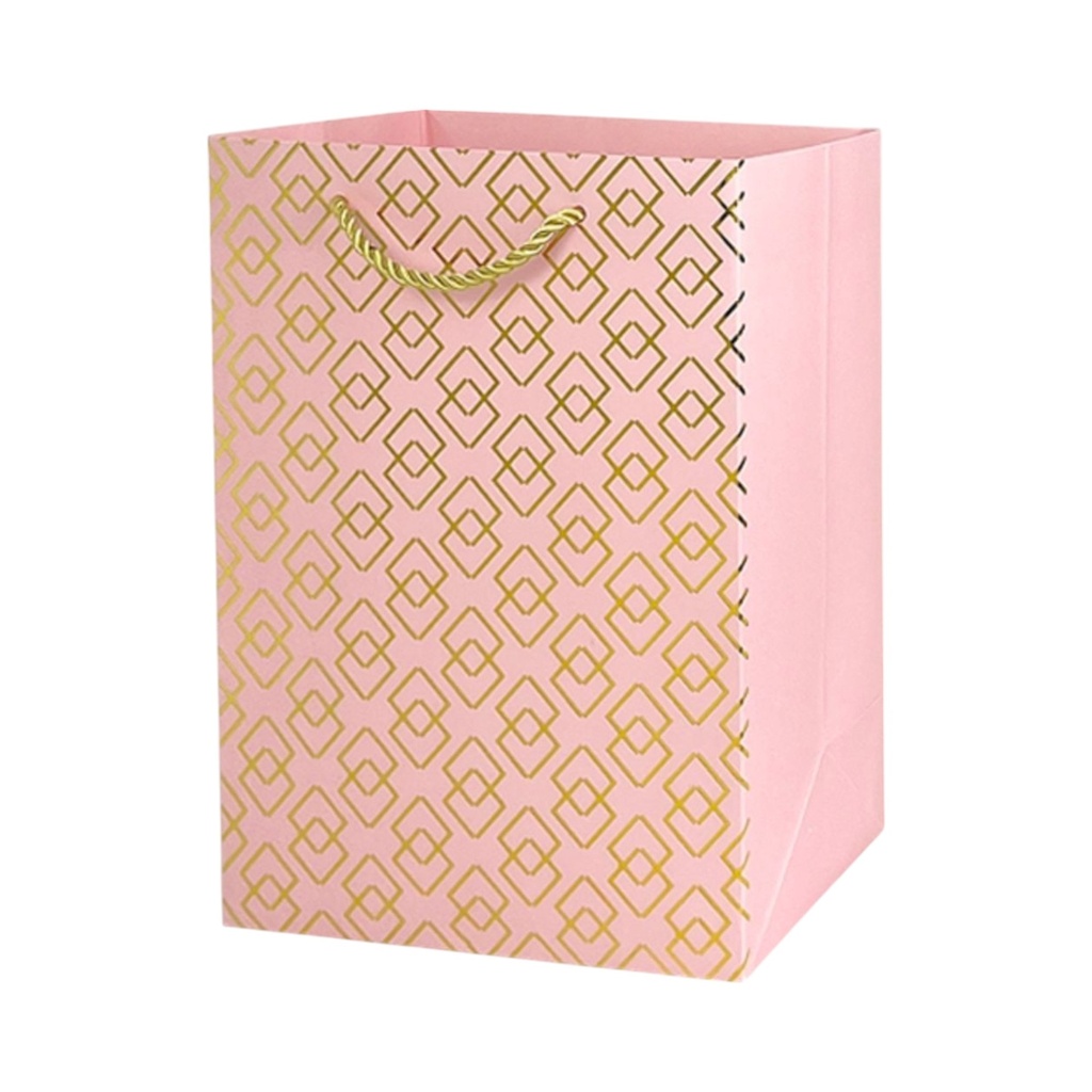  Hot Stamped Large Gift Bag Baby Pink