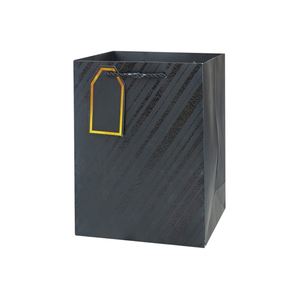 Glitter Glitz Medium Gift Bag Black