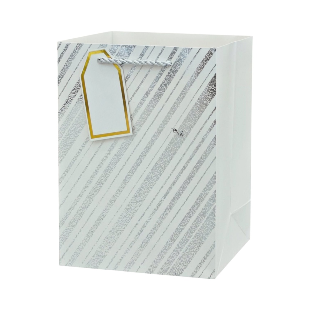 Glitter Glitz Large Gift Bag White