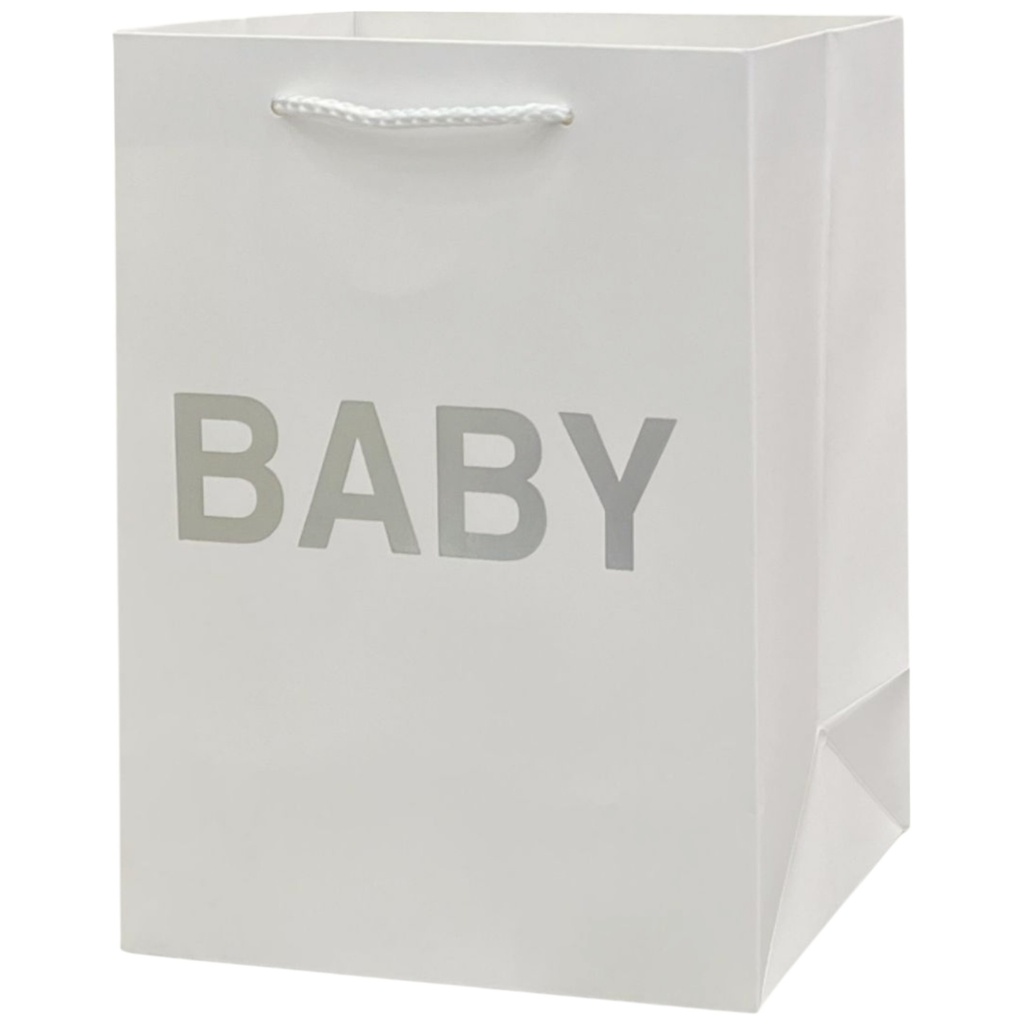 Baby Shower Jumbo Gift Bag White