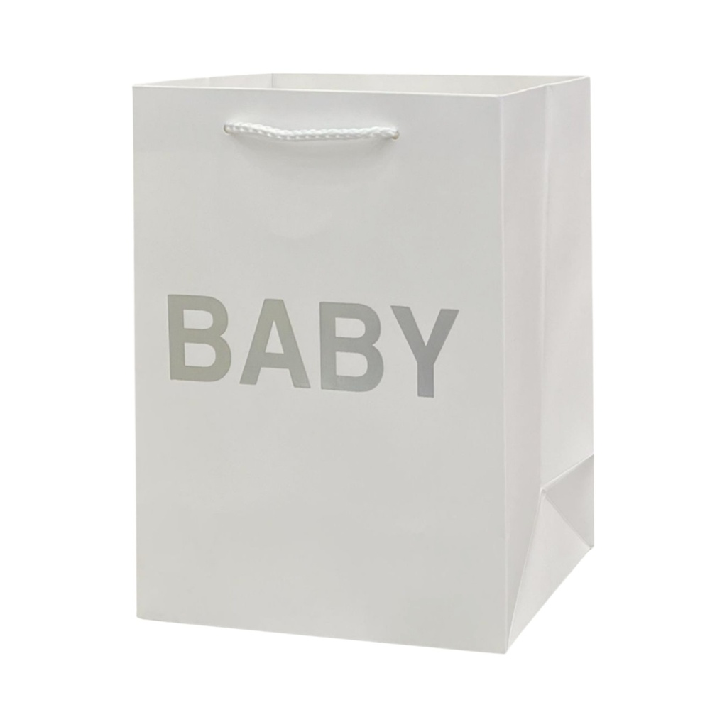 Baby Shower Large Gift Bag White