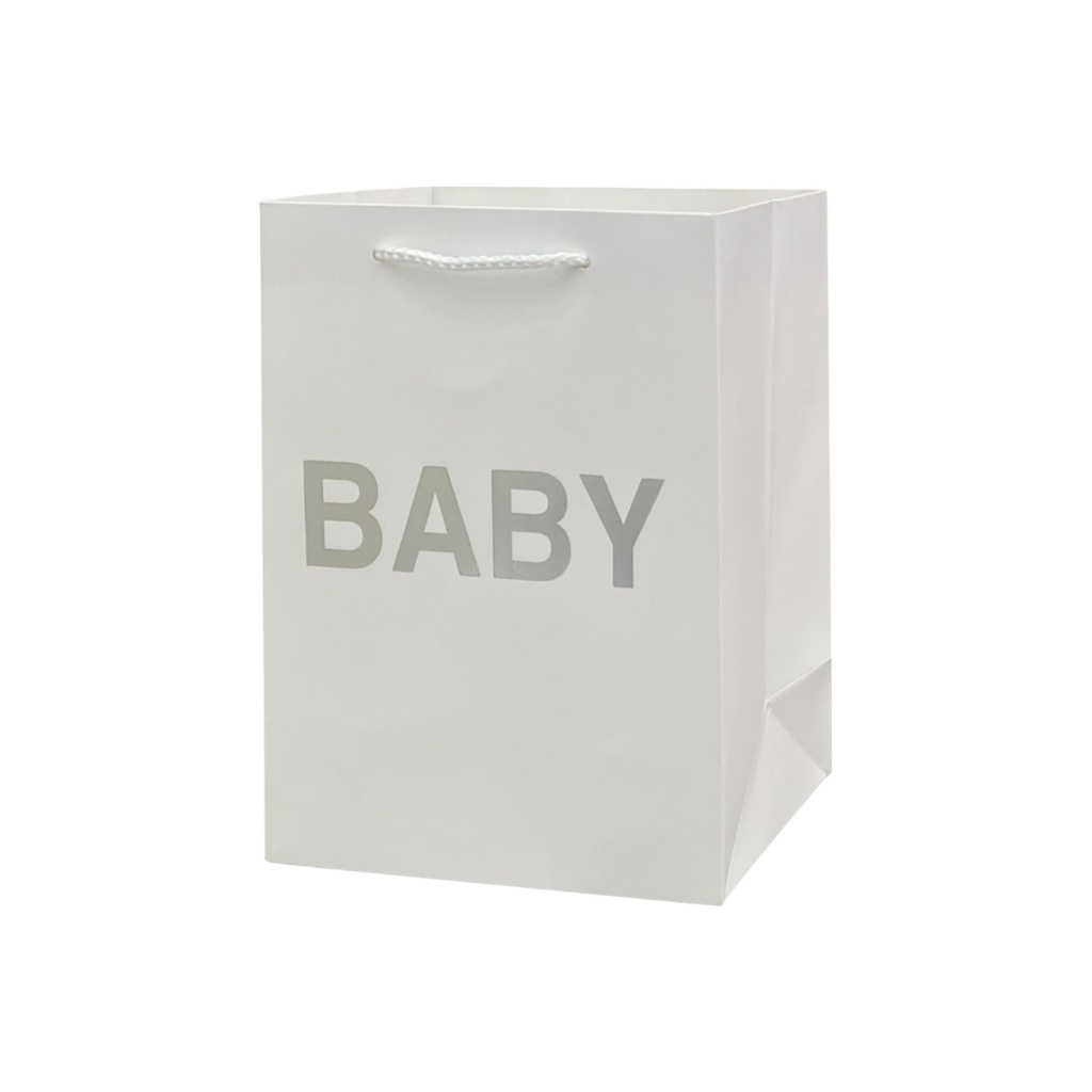 Baby Shower Medium Gift Bag White