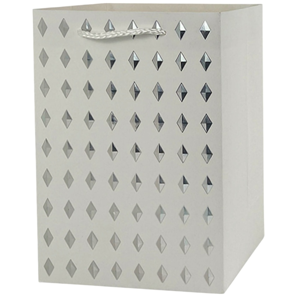  Dimond Stamp Jumbo Gift Bag White