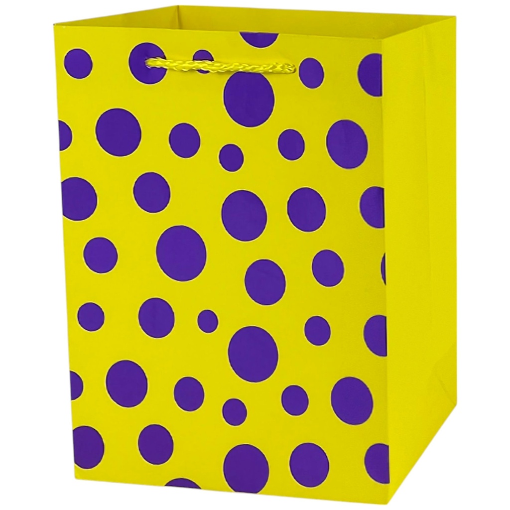  Polka Dot Jumbo Gift Bag Yellow