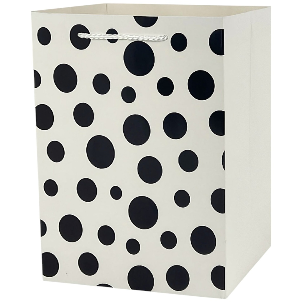  Polka Dot Jumbo Gift Bag White