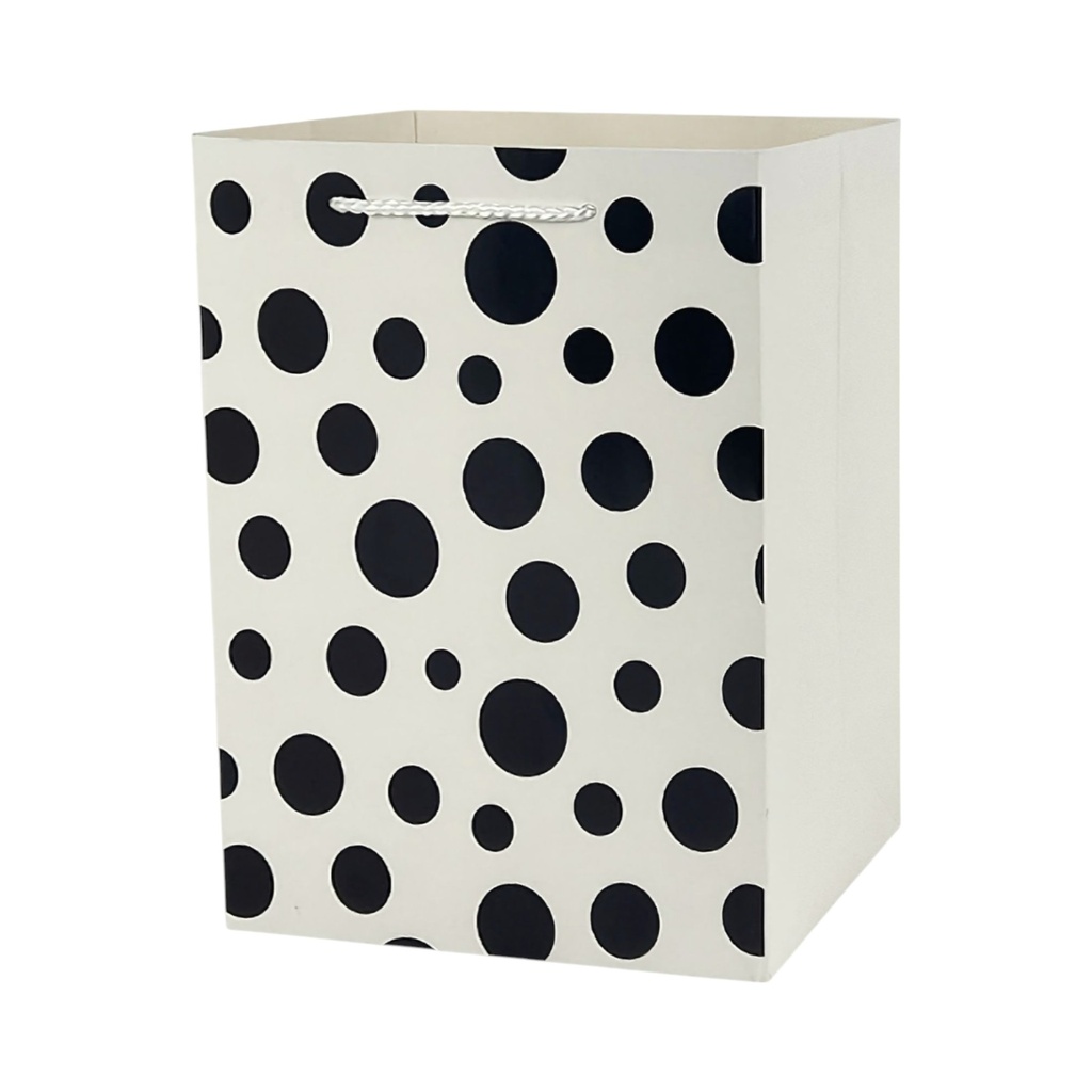  Polka Dot Large Gift Bag White