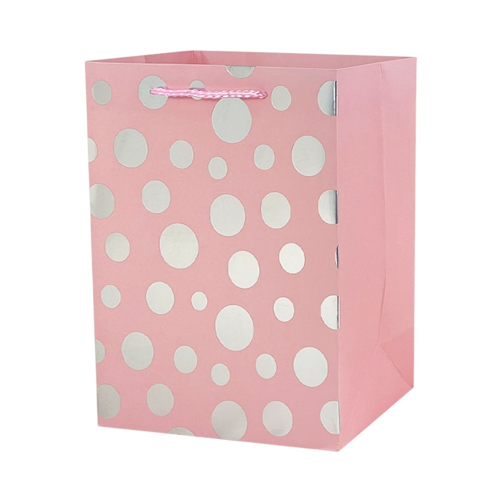  Polka Dot Large Gift Bag Pink