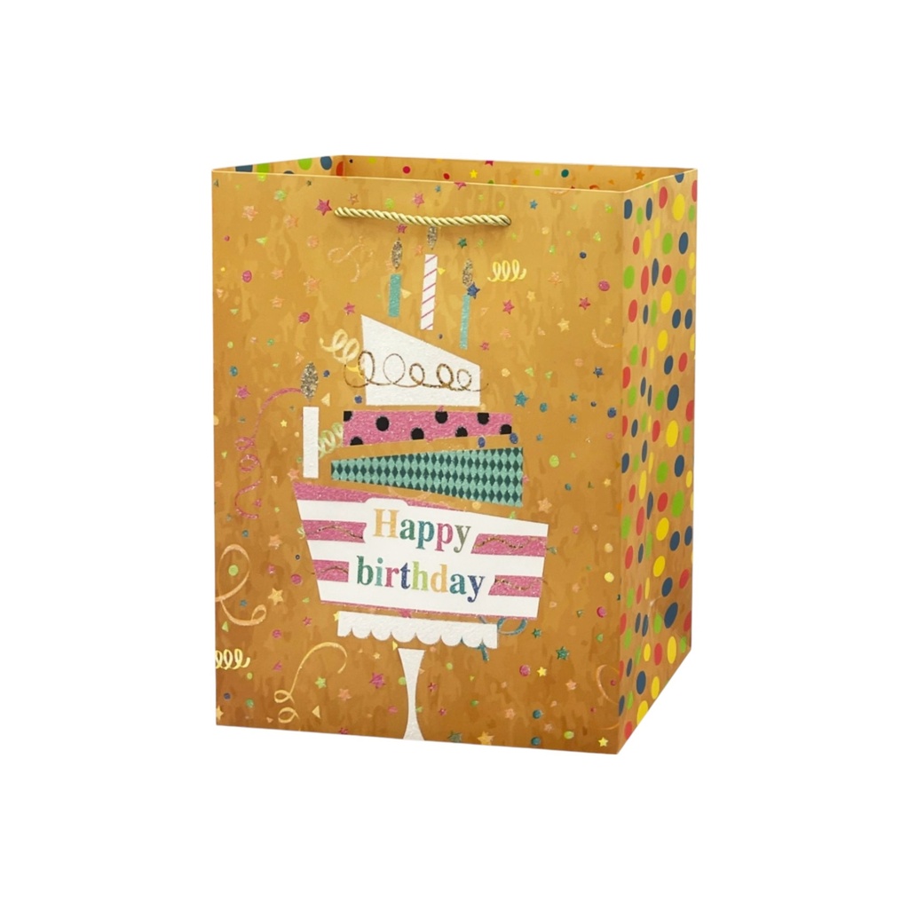 Confetti HBD Medium Gift Bag HBD Cake 