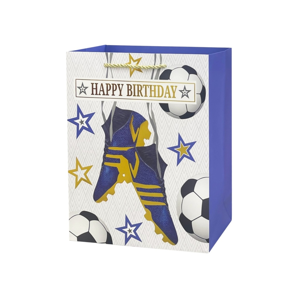 Gents HBD Medium Gift Bag Soccer Fun