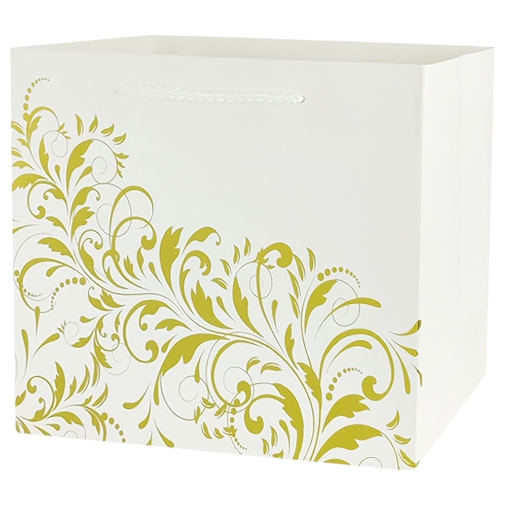 Golden Fusion Jumbo Gift Bag White