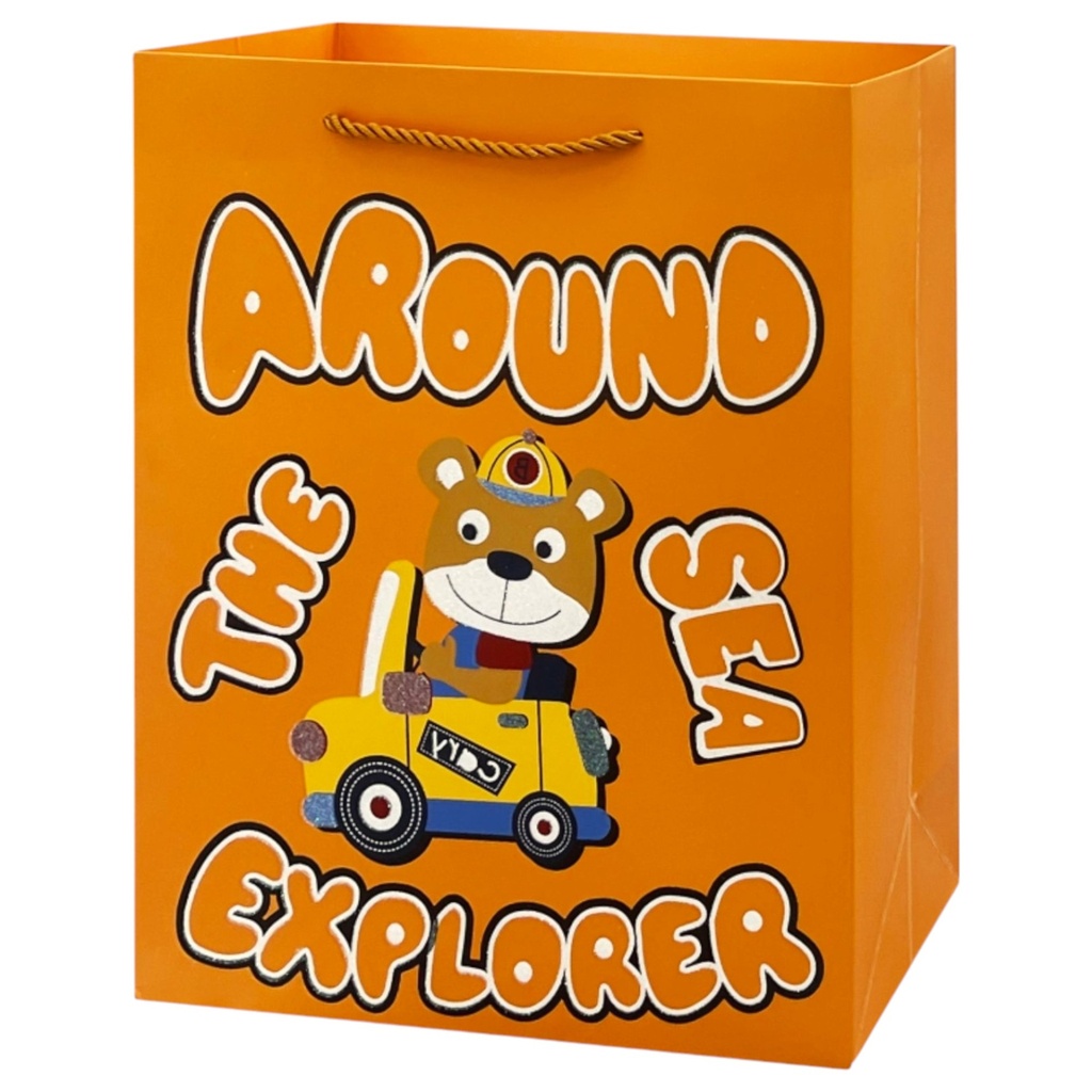 ATSE Jumbo Gift Bag Car Brown