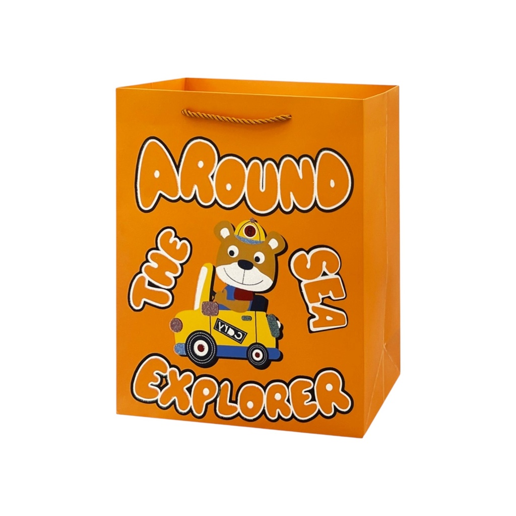 ATSE Medium Gift Bag Car Brown