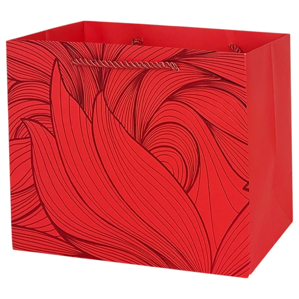 Painterly Jumbo Gift Bag Red