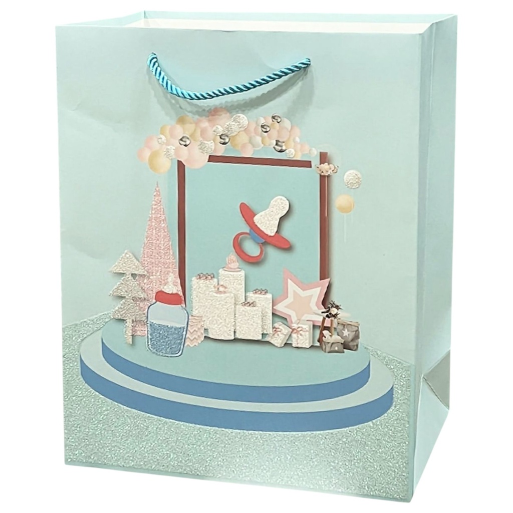 Baby Shower Jumbo Gift Bag Blue