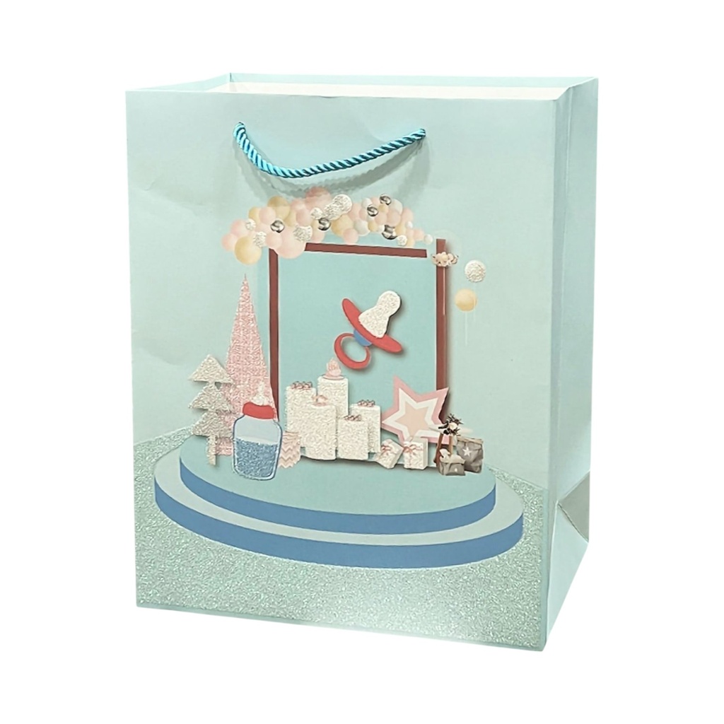 Baby Showe Large Gift Bag Blue