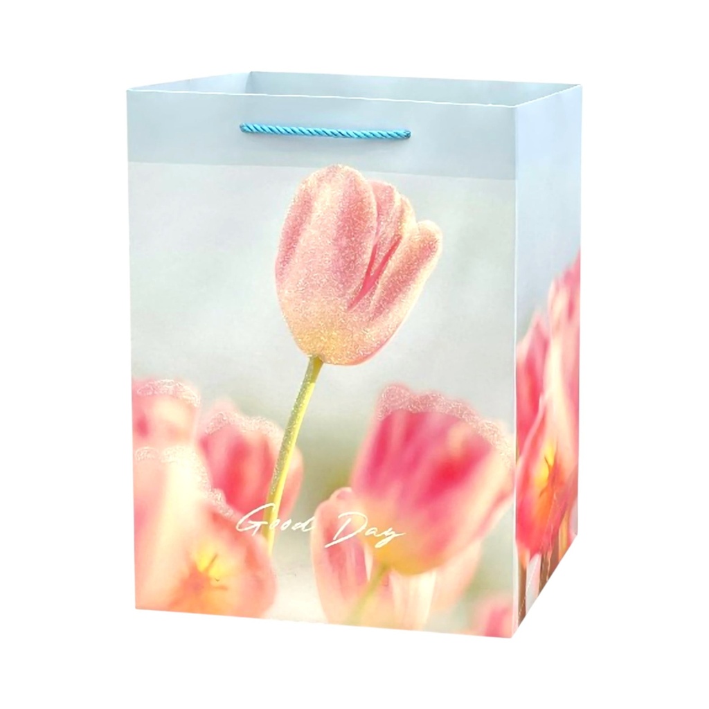 Spring Tulip Large Gift Bag Light Pink