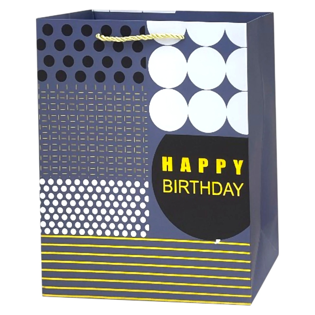 HBD Gentlemen Jumbo Gift Bag Grey