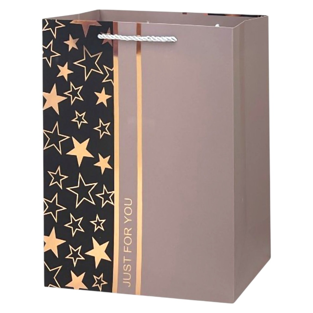 Retro Style HBD Jumbo Gift Bag Rose Gold
