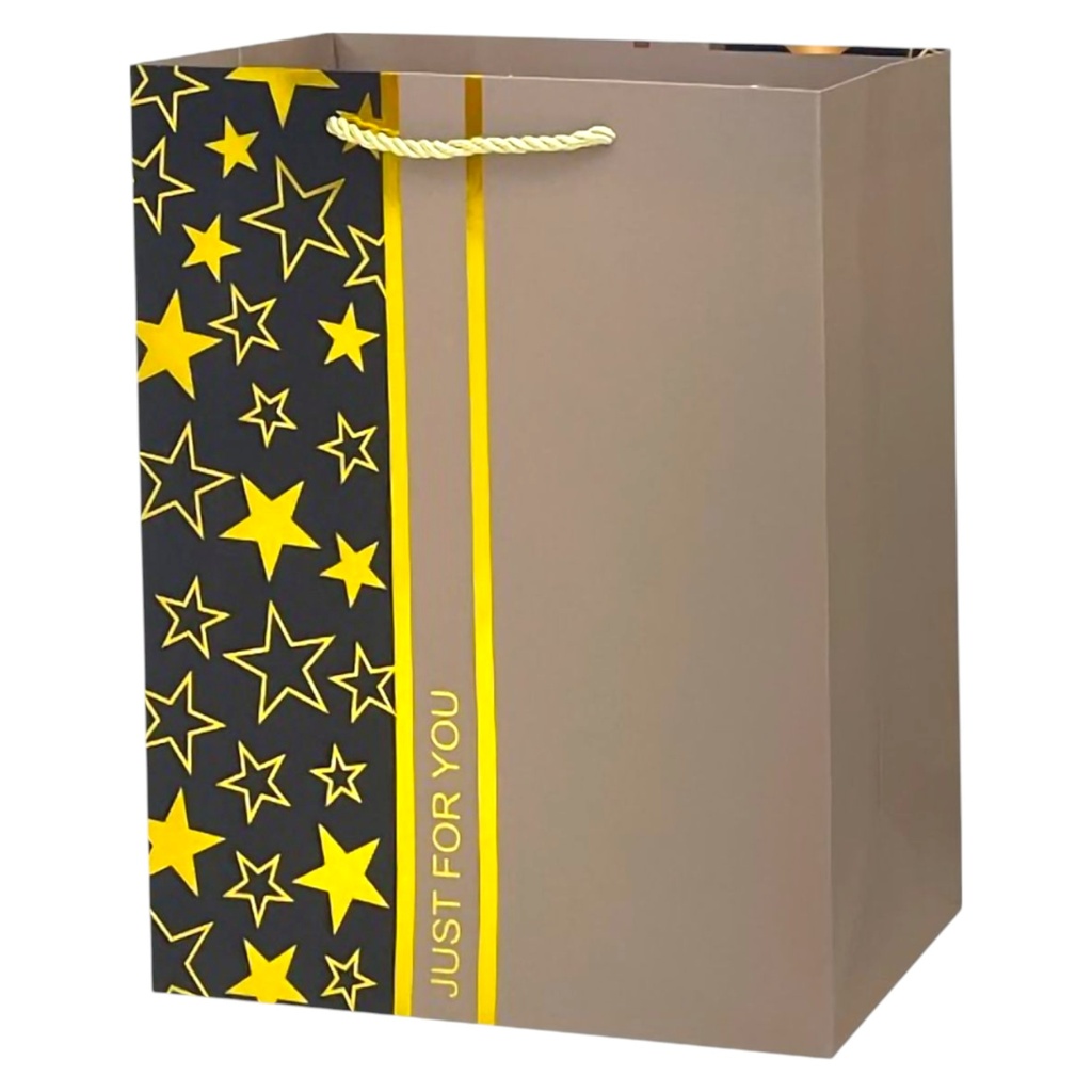 Retro Style HBD Jumbo Gift Bag  Gold