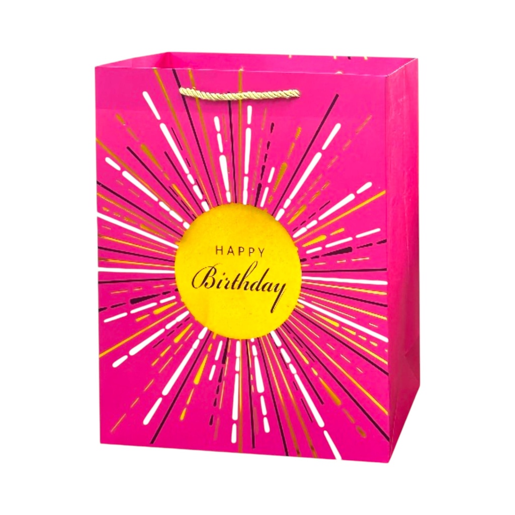 Starbrust HBD Large Gift Bag Pink