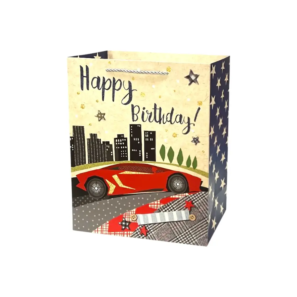 Celebration Medium Gift Bag Birhday Car