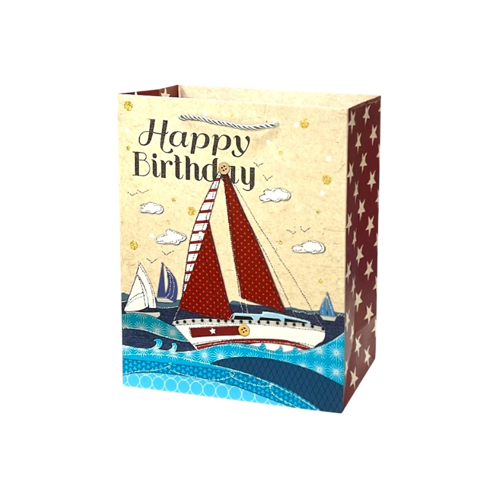 Celebration Medium Gift Bag Birhday Boat