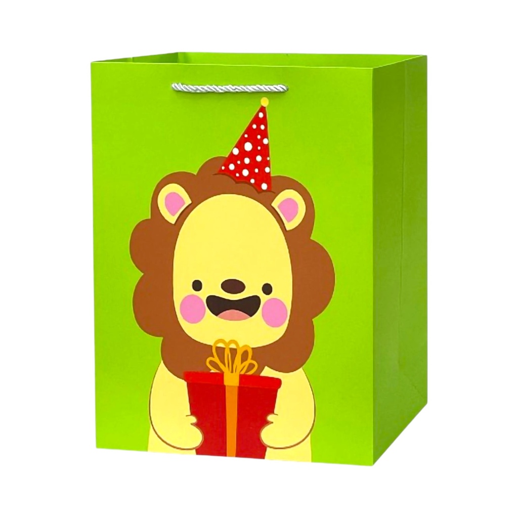 HBD Large Gift Bag Lion