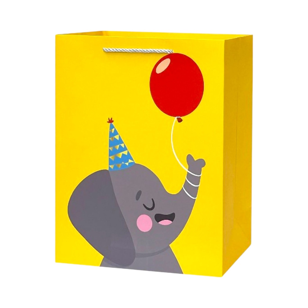 HBD Large Gift Bag Elephant