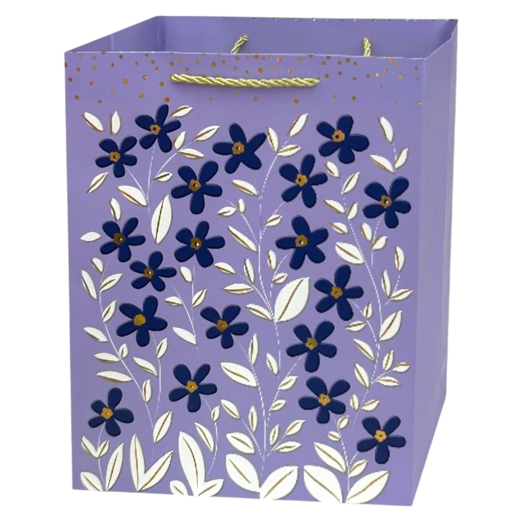 Daisies Jumbo Gift Bag Purple