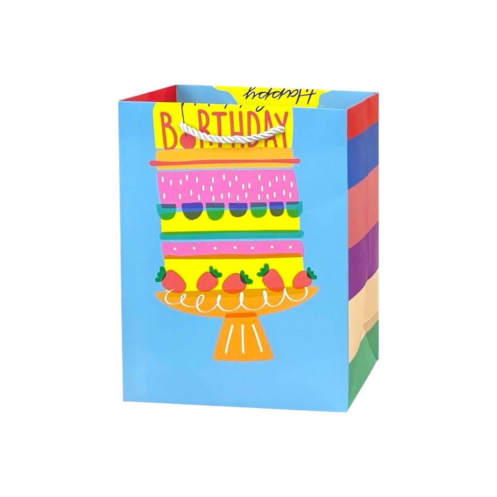 Birthday Cake Medium Gift Bag Friut Cake