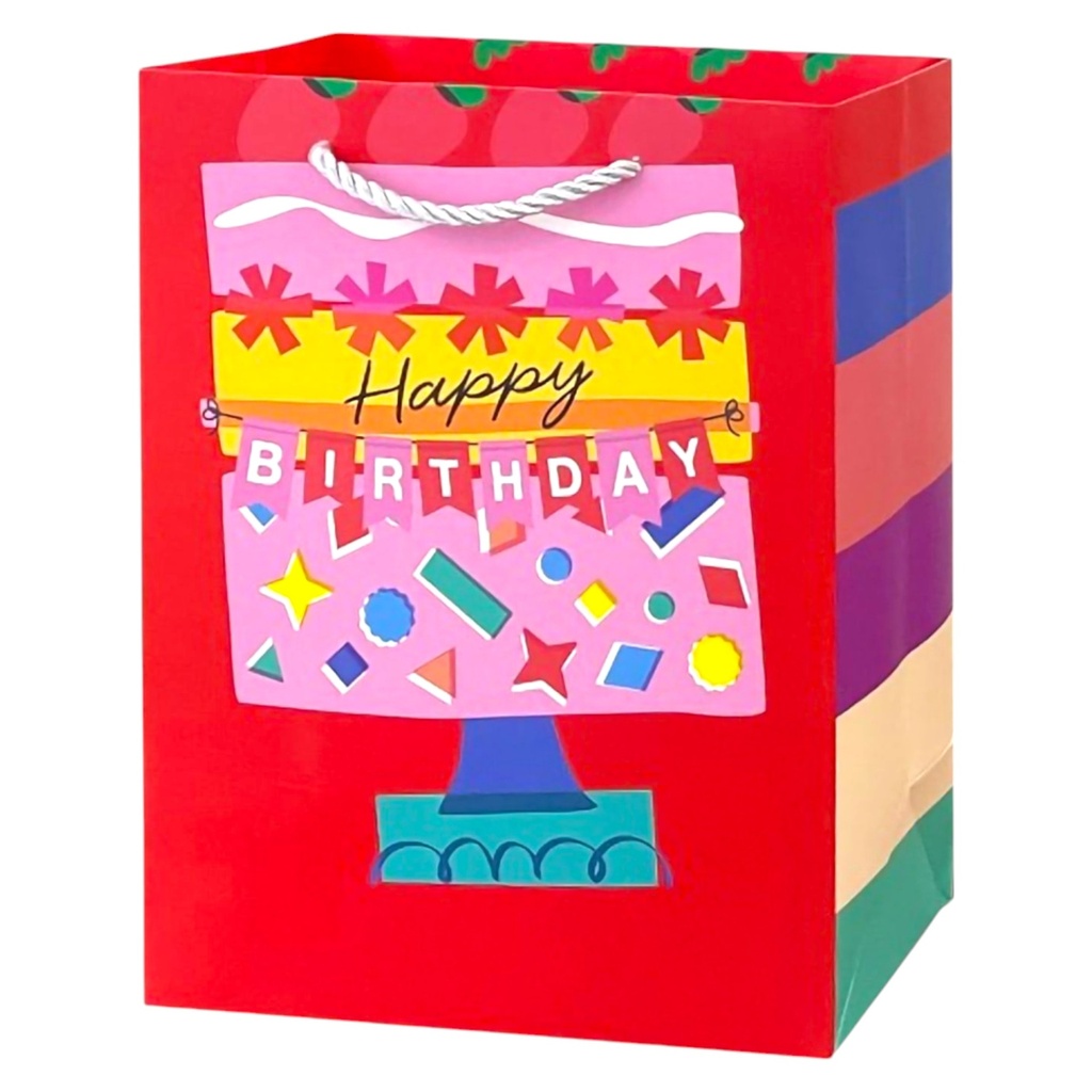 Birthday Cake Jumbo Gift Bag Floral