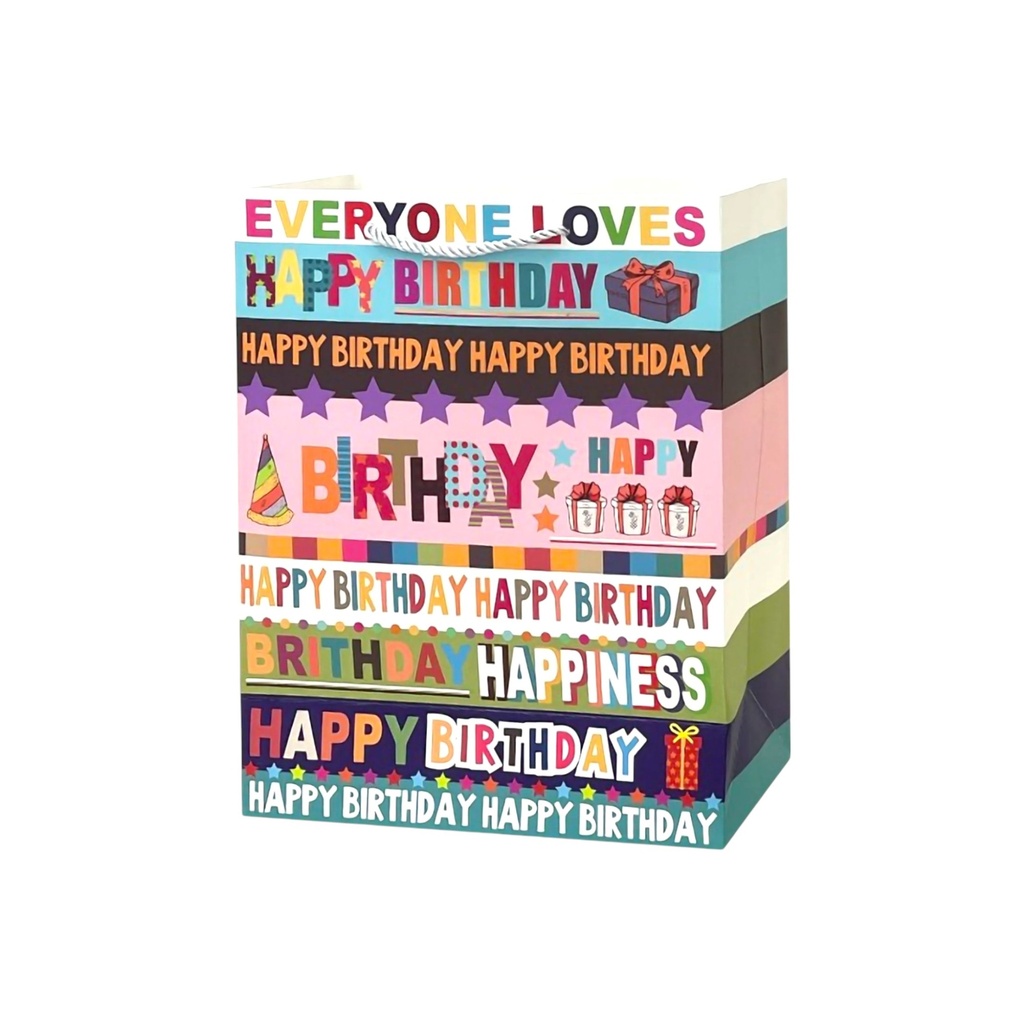 HBD To Yo Medium Gift Bag HAPPINESS