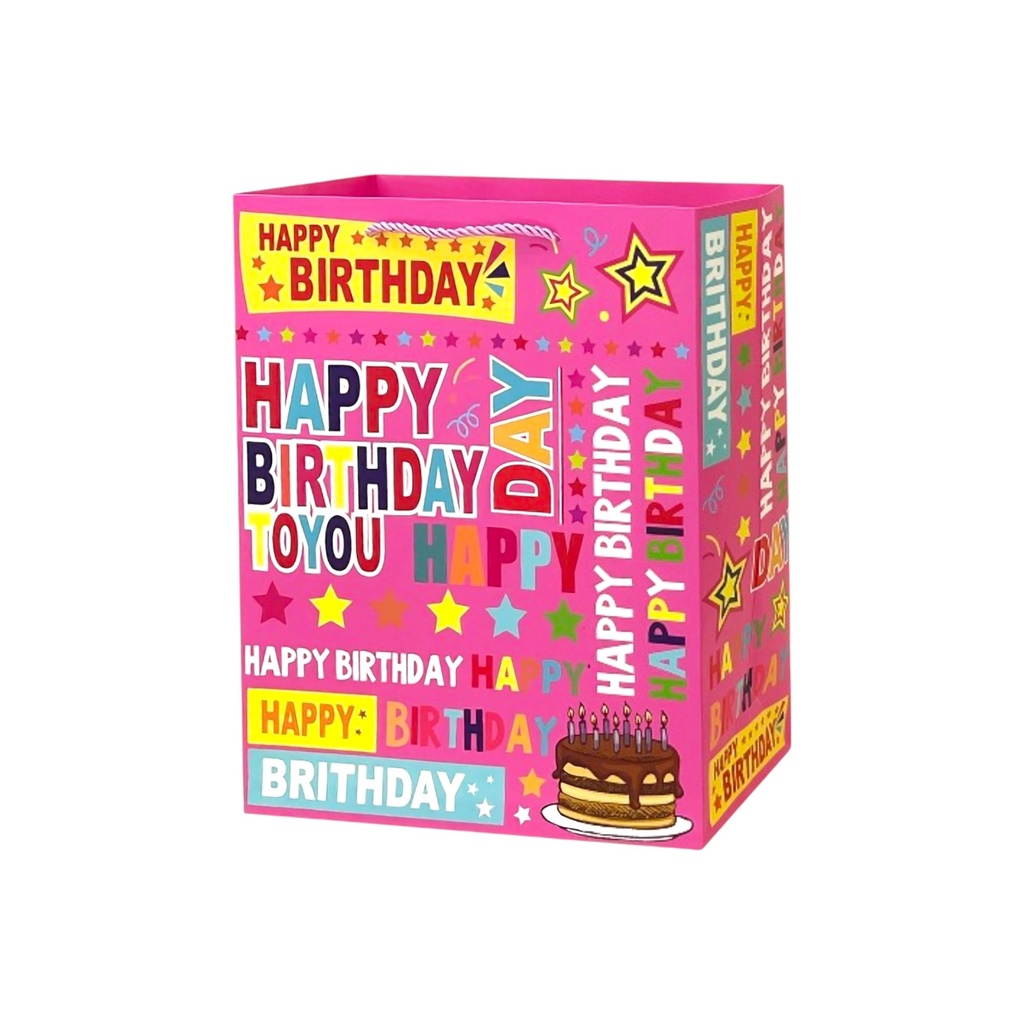 HBD to You Medium Gift Bag – Cake Design