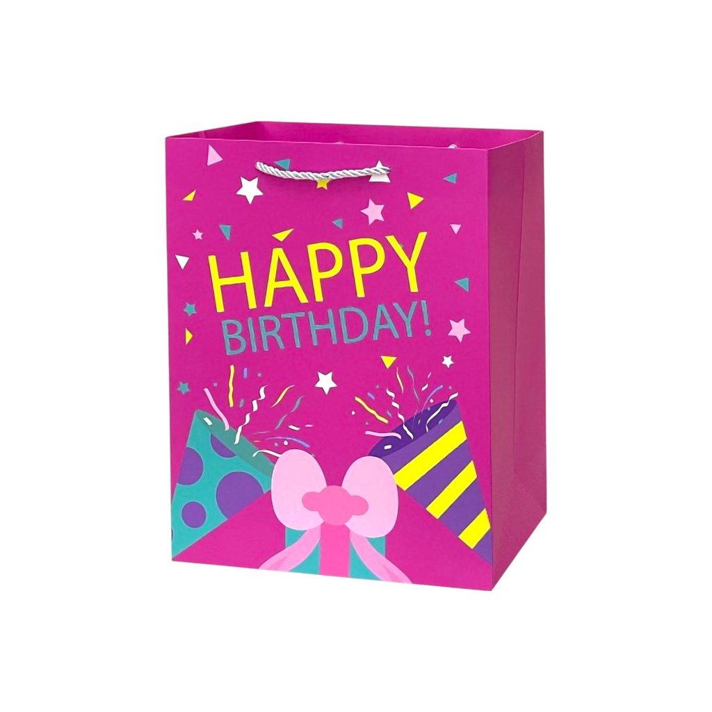 Birthday Fun Medium Gift Bag Pink