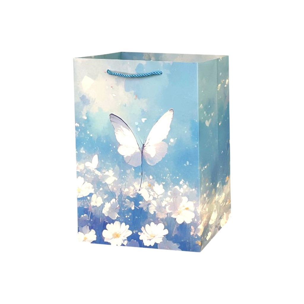 Butterfly Medium Gift Bag - Blue