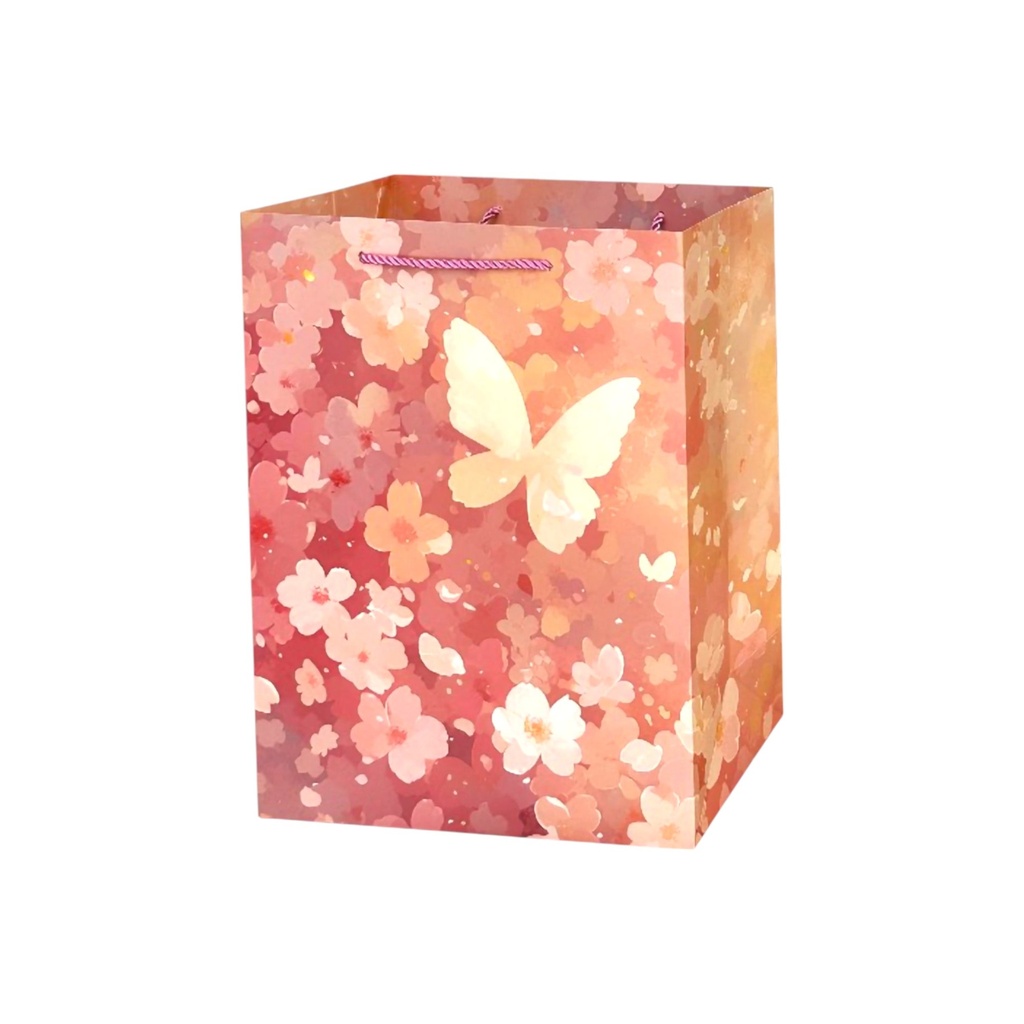 Butter Fly Medium Gift Bag R.Gold