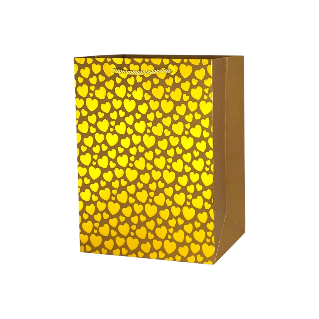 Pokodot Medium Gift Bag Gold Heart