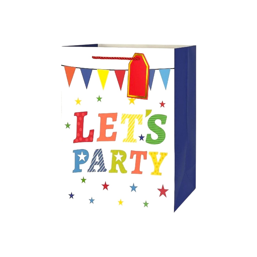 Rainbow Party Medium Gift Bag Let's Party