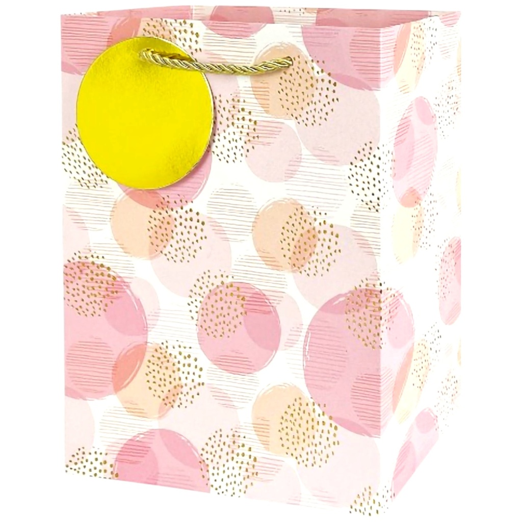 PKDFUN Jumbo Gift Bag Gold Pink