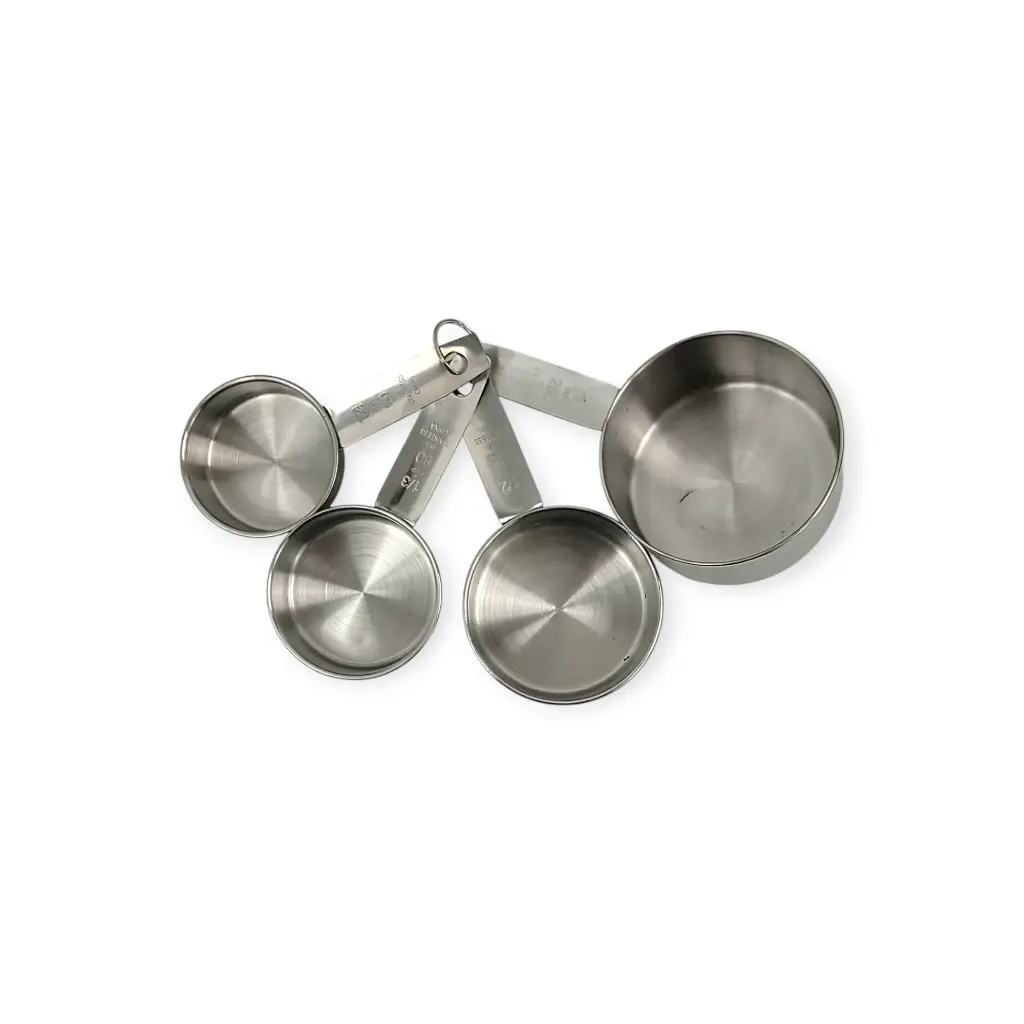 Stainless Steel Measuring Cups (250ml, 125ml, 80ml, 60ml)